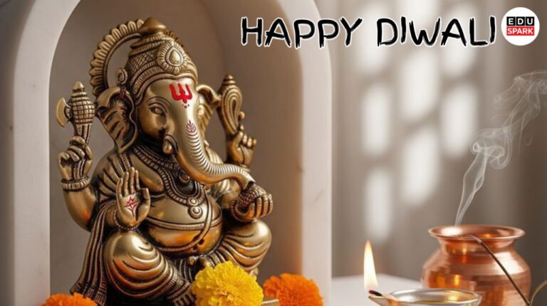 Ganesh idol celebrating Diwali festival