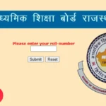 माध्यमिक शिक्षा बोर्ड, राजस्थान BSER/RBSE: